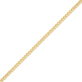 1.2mm Diamond Cut Curb 14K Solid Gold Permanent Jewelry Chain - By the Inch / PMJ0011