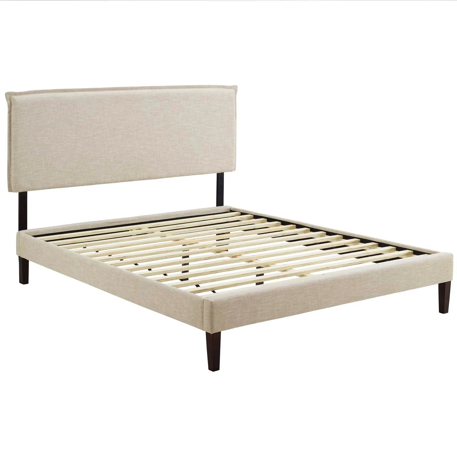 Amaris Fabric Platform Bed with Squared Tapered Legs by Modway