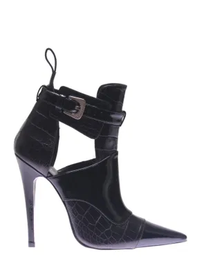 Black Leather Ankle Boot