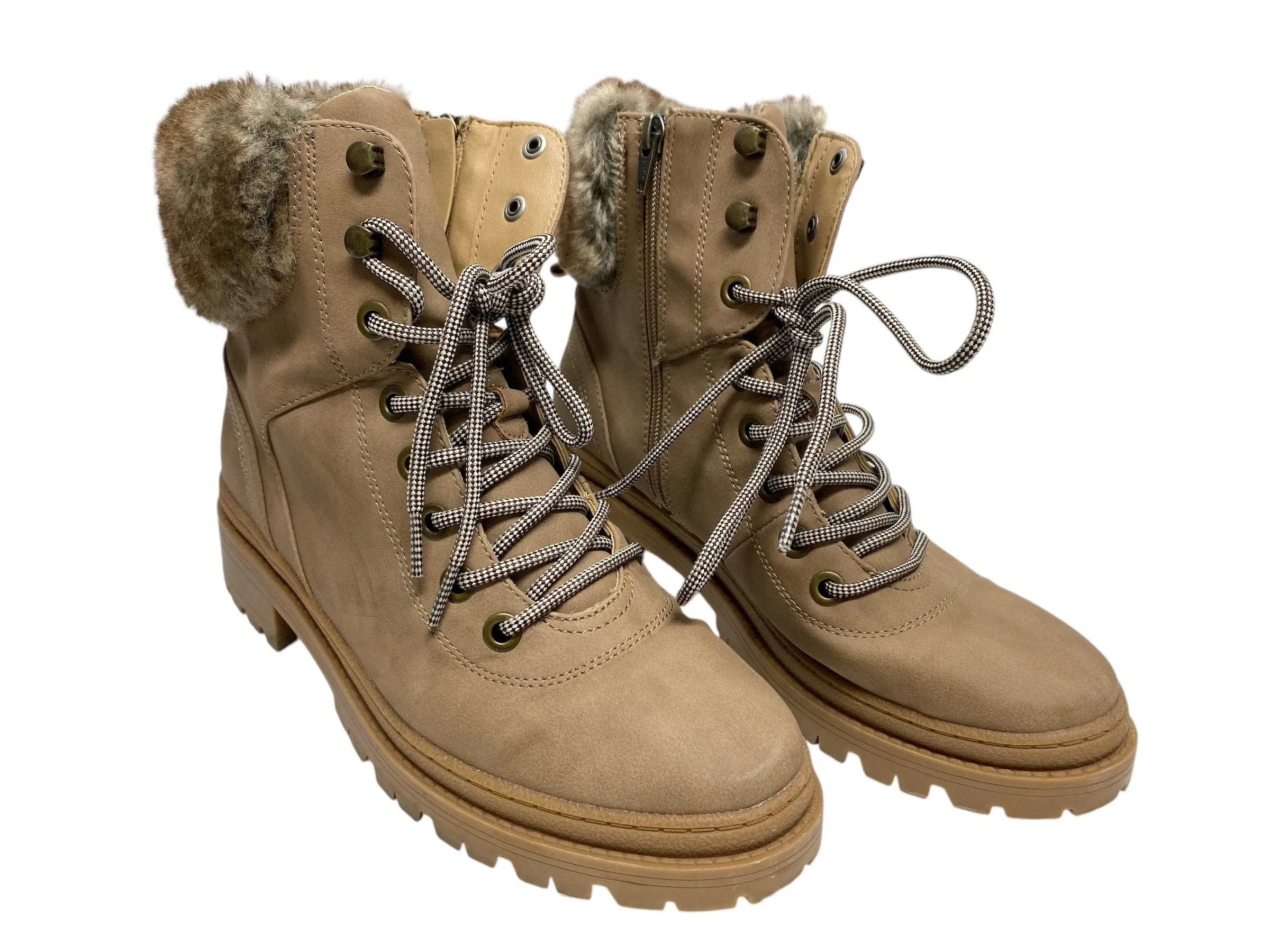 Boots Combat By Universal Thread In Tan, Size: 10