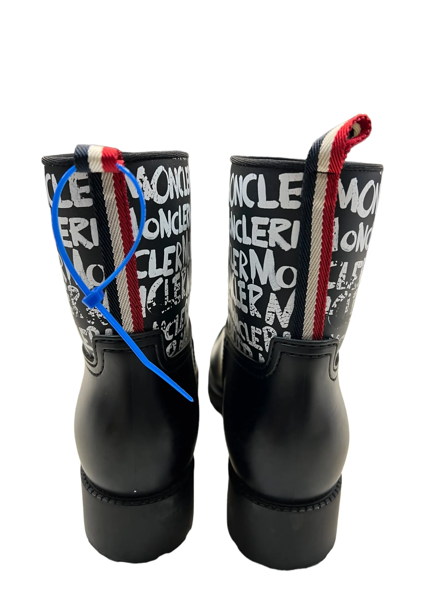 Boots Luxury Designer By Moncler RUBBER RAIN BOOTS Size: EU 40