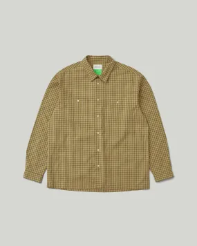 Border Check L/S Shirt Yellow