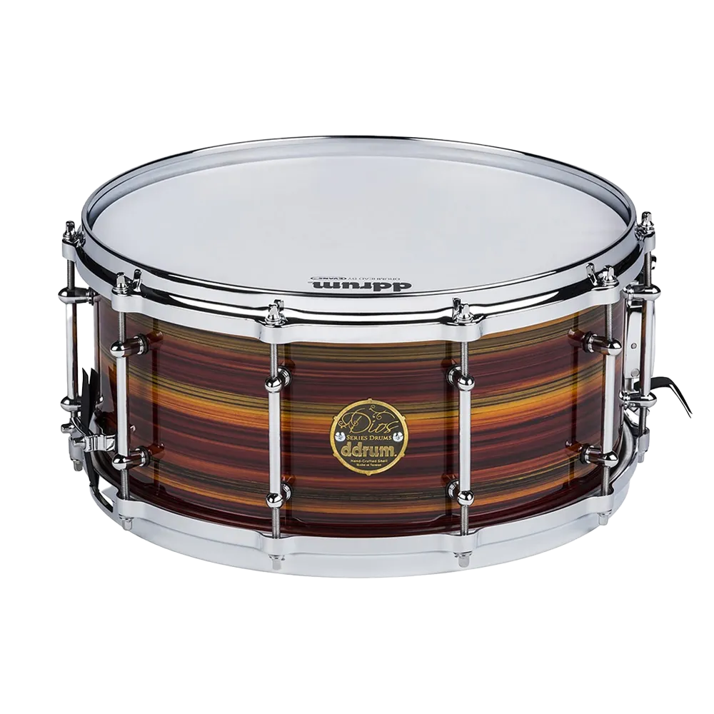 ddrum Dios Snare Drum - Maple Striped Zebra Laquer