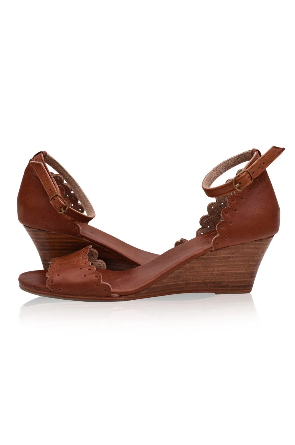 Dreamland Leather Wedges (Sz. 8.5, 10 & 12.5)