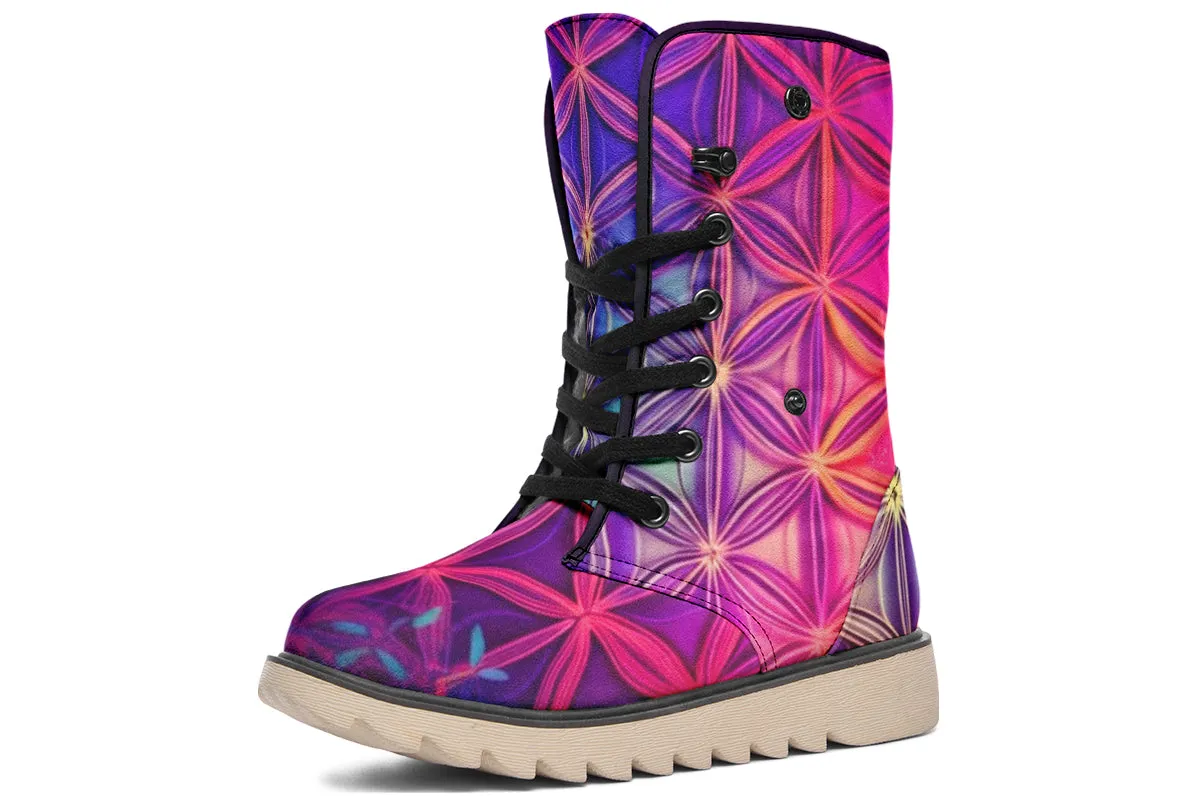 Flower Life Purp Moon Boots