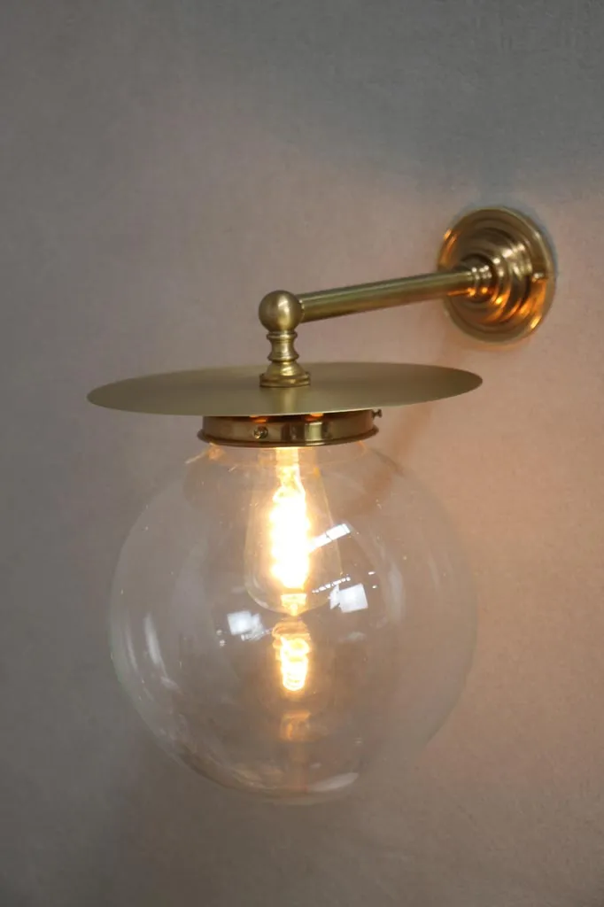 Glass Ball Disc Wall Lamp