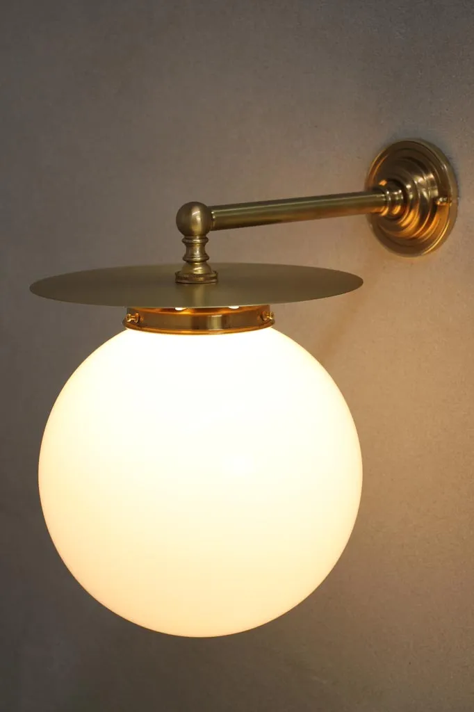 Glass Ball Disc Wall Lamp