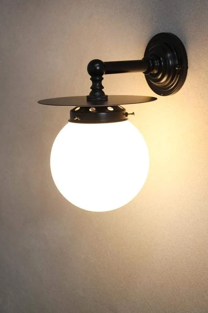 Glass Ball Disc Wall Lamp