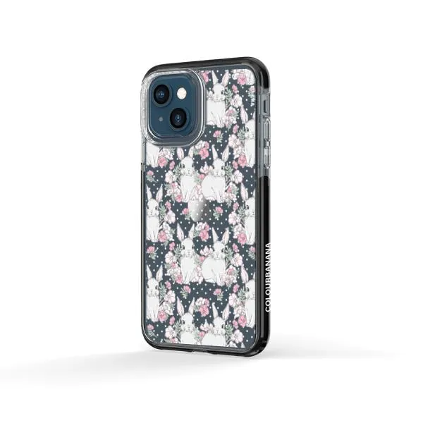 iPhone Case - Cute Rabbits And Flower