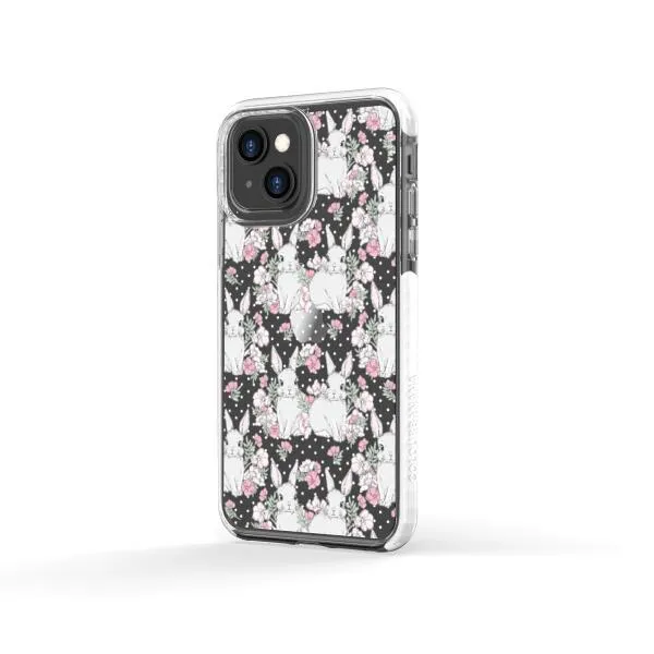 iPhone Case - Cute Rabbits And Flower