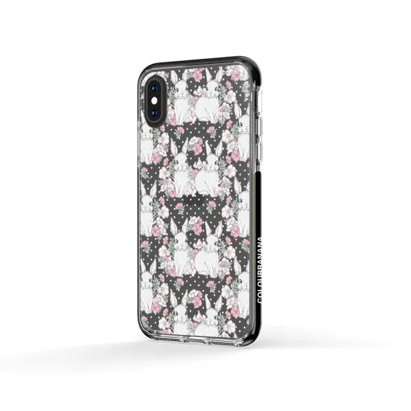 iPhone Case - Cute Rabbits And Flower