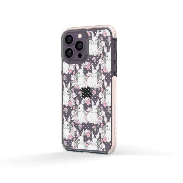 iPhone Case - Cute Rabbits And Flower