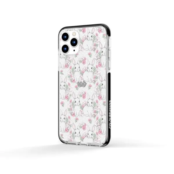 iPhone Case - Cute Rabbits And Flower