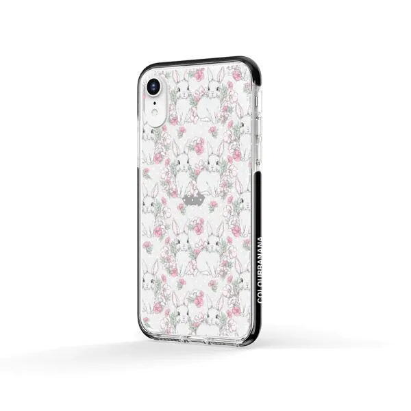 iPhone Case - Cute Rabbits And Flower