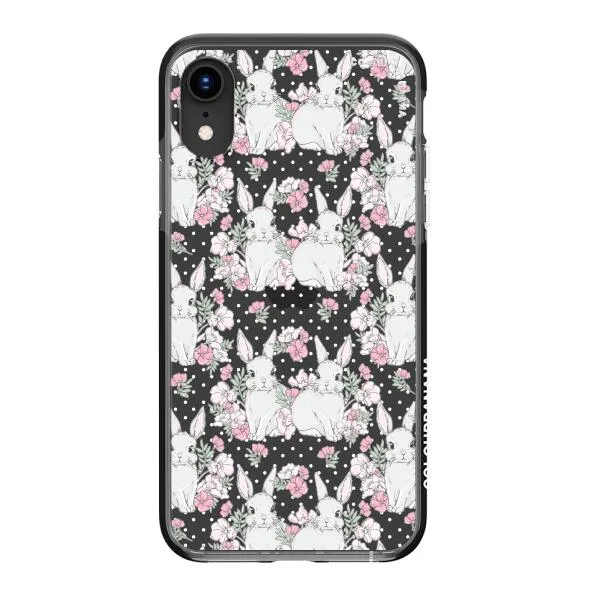 iPhone Case - Cute Rabbits And Flower