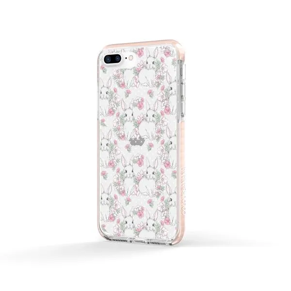 iPhone Case - Cute Rabbits And Flower