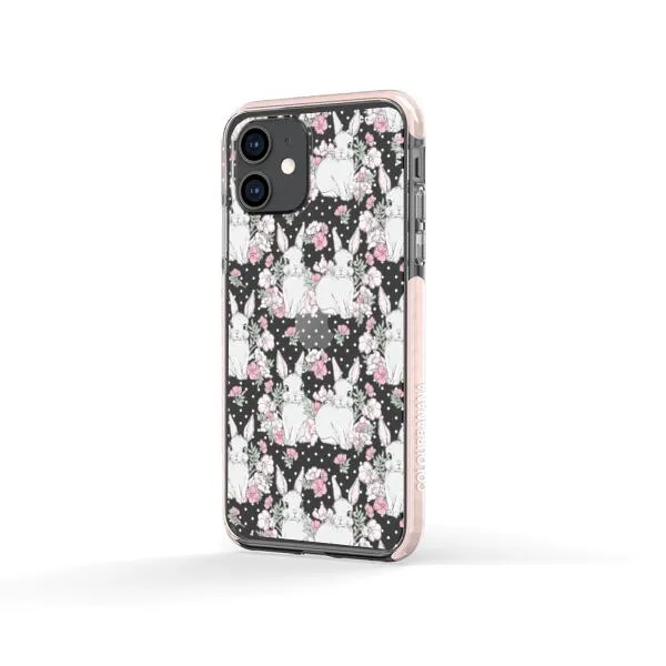 iPhone Case - Cute Rabbits And Flower