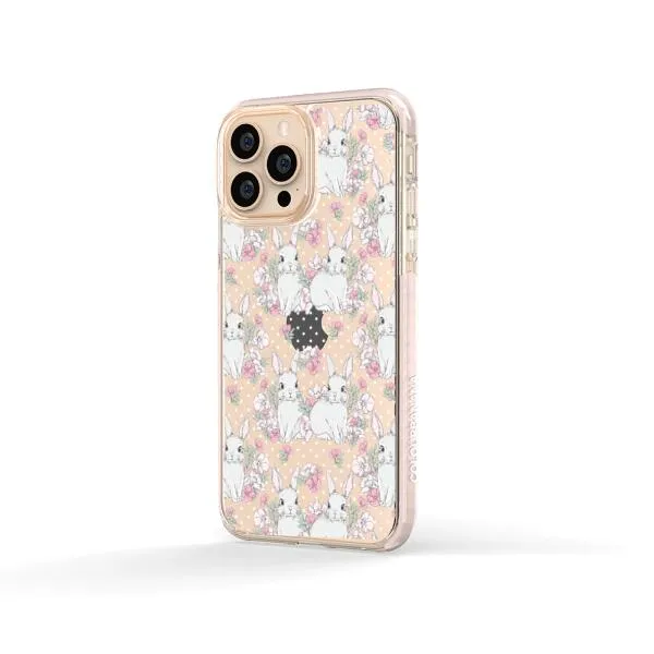 iPhone Case - Cute Rabbits And Flower