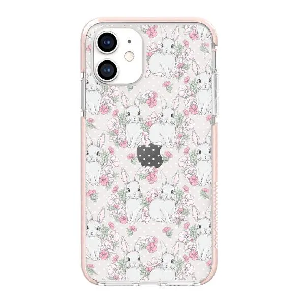 iPhone Case - Cute Rabbits And Flower