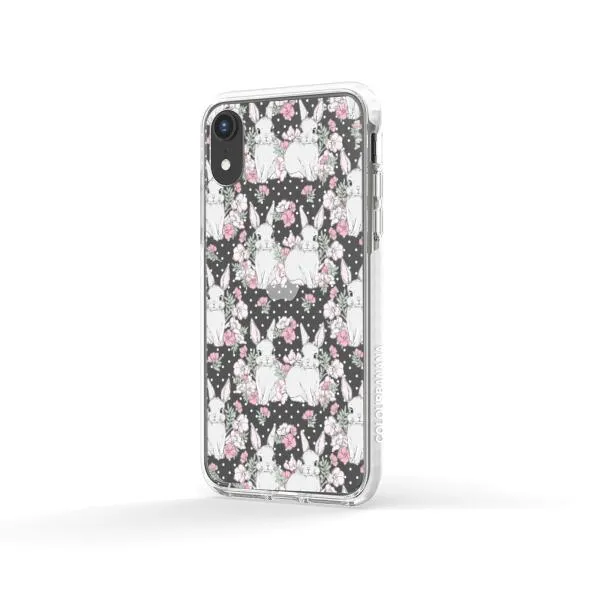 iPhone Case - Cute Rabbits And Flower