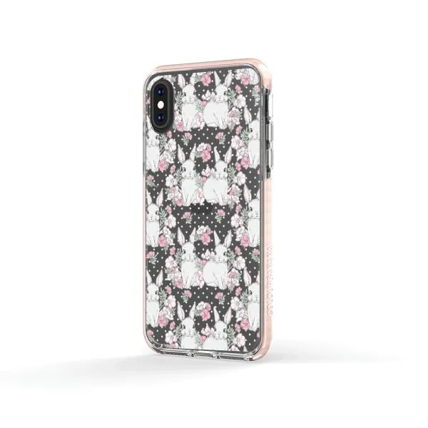 iPhone Case - Cute Rabbits And Flower