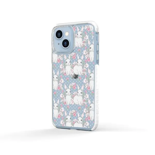 iPhone Case - Cute Rabbits And Flower