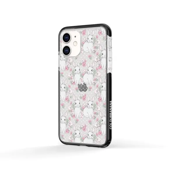 iPhone Case - Cute Rabbits And Flower