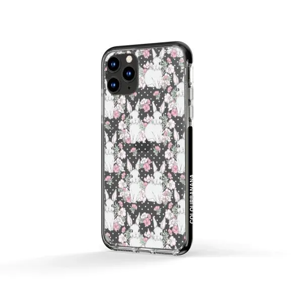 iPhone Case - Cute Rabbits And Flower