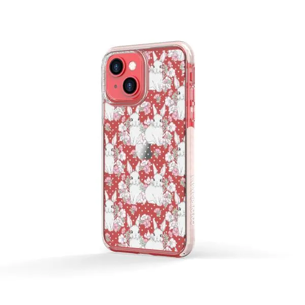 iPhone Case - Cute Rabbits And Flower