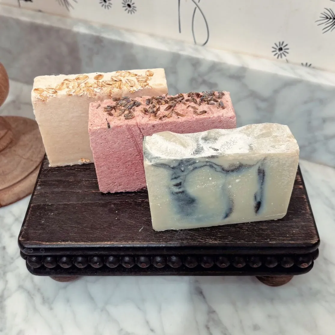 Lavender   Rhubarb Handmade All-Natural Bar Soap