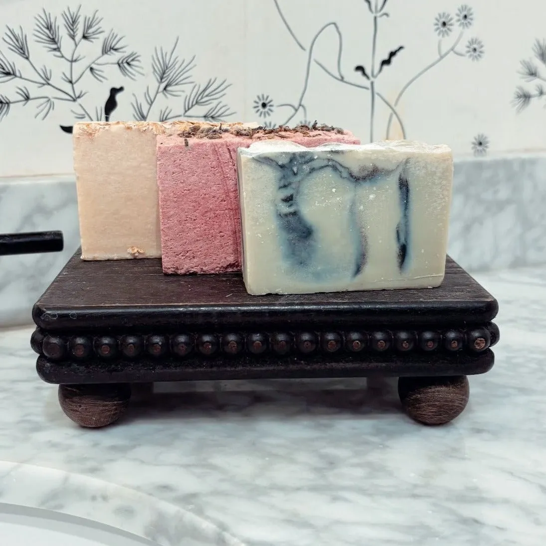 Lavender   Rhubarb Handmade All-Natural Bar Soap