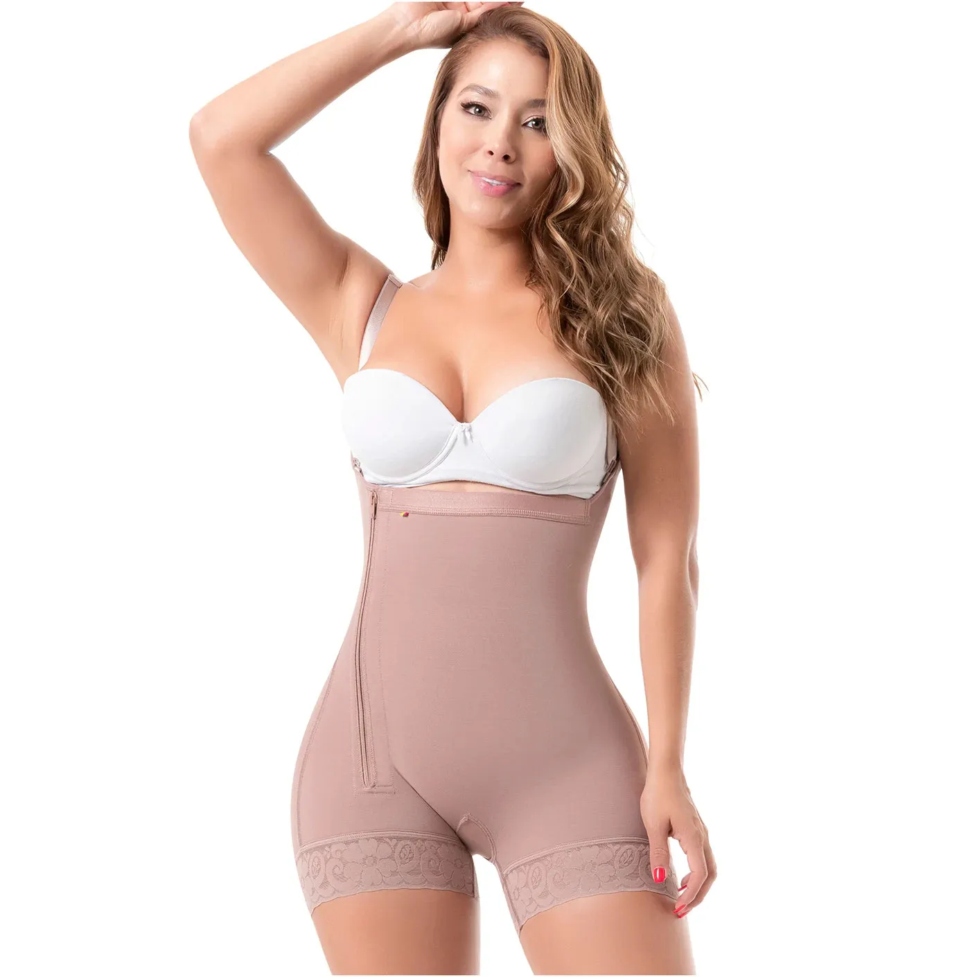 Postpartum C-Section Medium compression Open-bust & Mid-thigh length Fajas Sonryse 046ZL