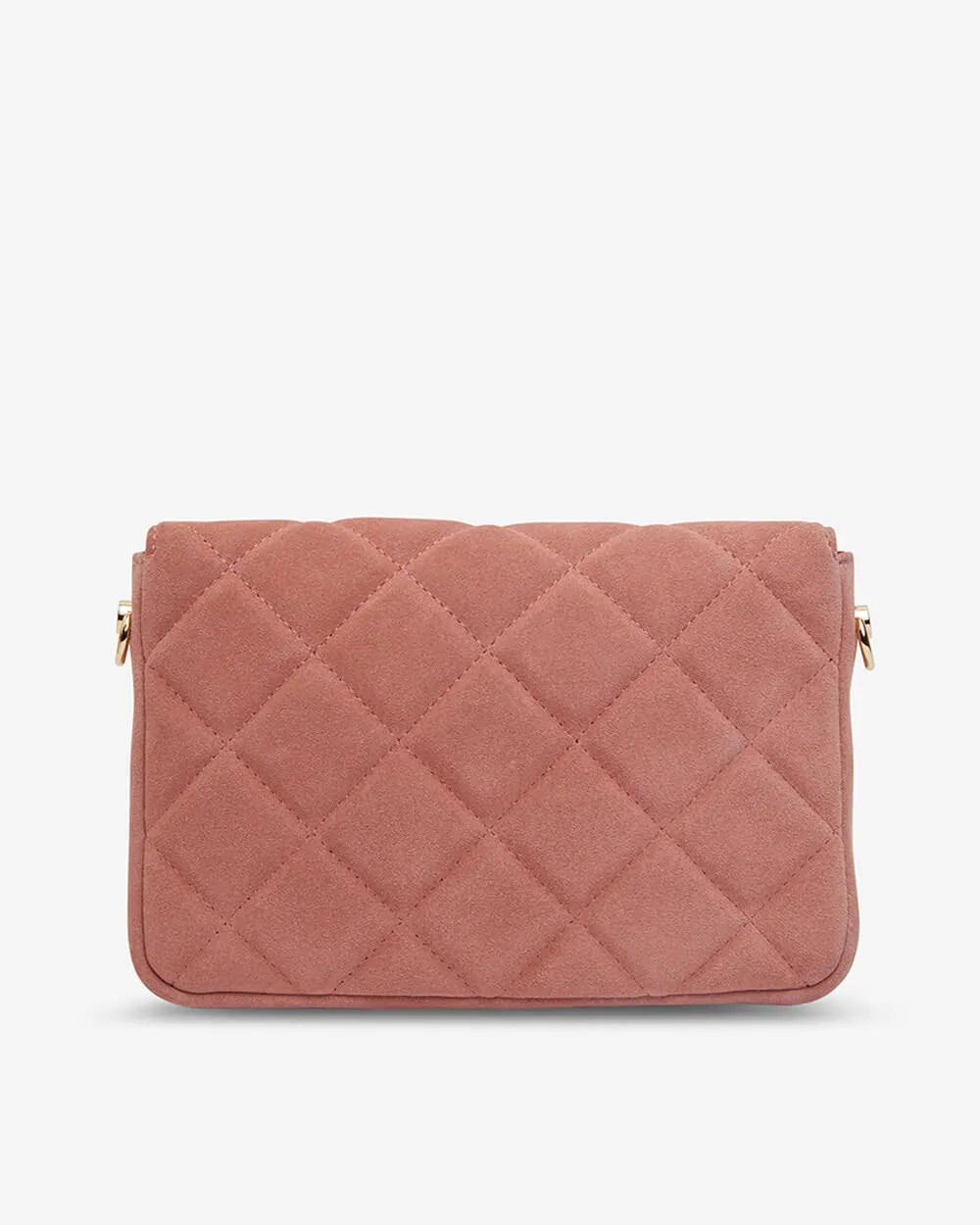 Sarah Crossbody - Dusty Pink Suede