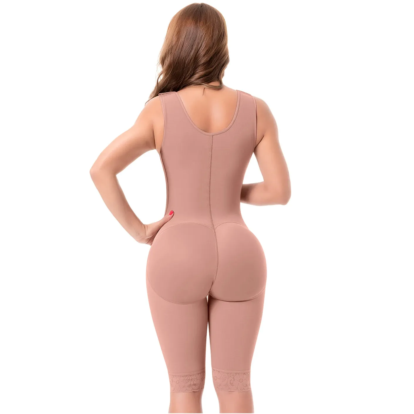 Thigh Liposuction Post-Surgery Faja, Wide Straps, Bra, Zipper & Medium Compression Sonryse 010ZL